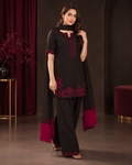 Luxury Shamoz Silk Embroidered 3PC Festive Suit 2026/27