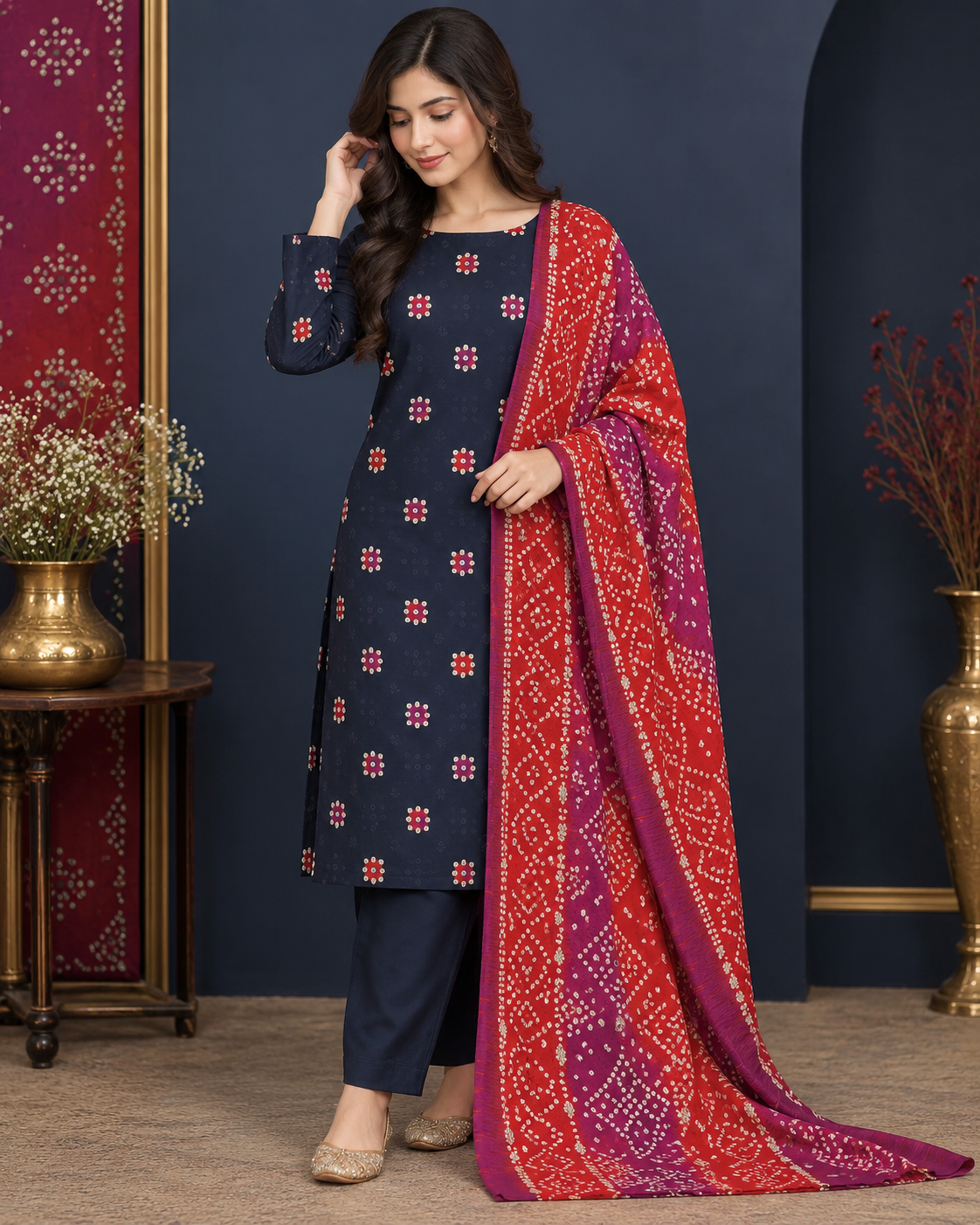 BIN SAEED Premium Airjet Cotton 3PC Suit – Digital Printed Collection